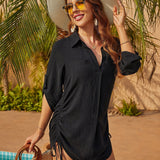 Megan | Camisa de Praia Leve com Cintura Ajustável