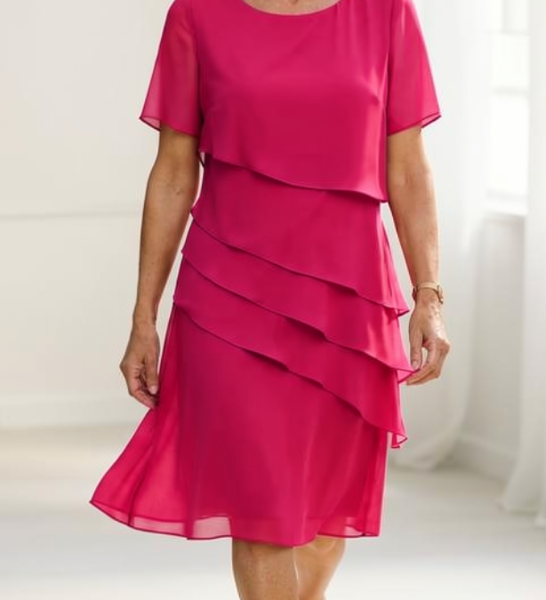 Juliette – Vestido Elegante Fluido com Folhos