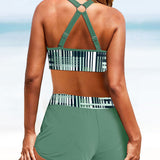 Janette - Bikini Canelado de Cintura Subida