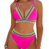 Stephanie | Conjunto de Bikini com Detalhes em Contraste