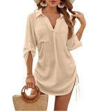 Megan | Camisa de Praia Leve com Cintura Ajustável