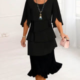 Sophie – Elegant Flowing Dress with Ruffles