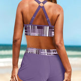 Janette - Bikini Canelado de Cintura Subida