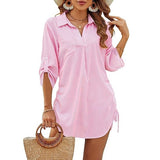 Megan | Camisa de Praia Leve com Cintura Ajustável