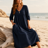 Vestido de Praia Boho Chic