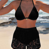 Laluna® | Conjunto de Bikini de Renda Elegante