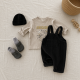 "Arthur" Corduroy Suspender Romper