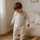 "Arthur" Corduroy Suspender Romper