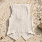 "Elena" Linen Vest