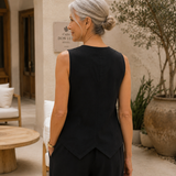 "Elena" Linen Vest