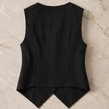 "Elena" Linen Vest
