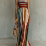 Long Colorful Sleeveless Dress