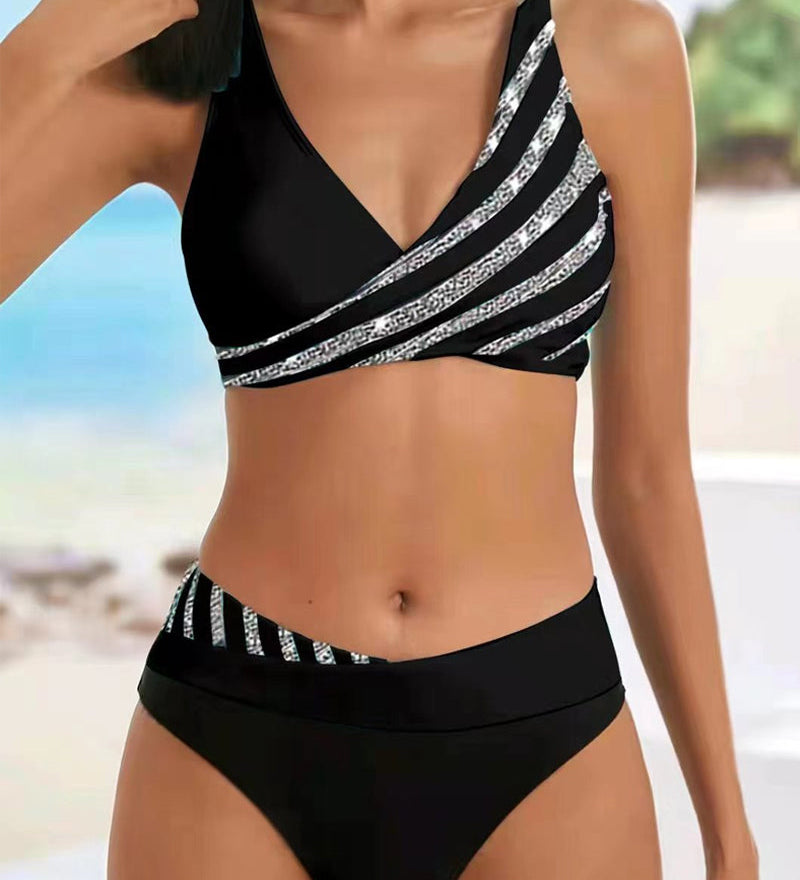 Mona - Bikini Estampado em Tons Quentes