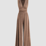 Charity – Chic Sleeveless Jumpsuit with Wide Legs