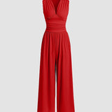 Charity – Chic Sleeveless Jumpsuit with Wide Legs