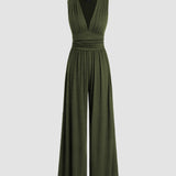 Charity – Chic Sleeveless Jumpsuit with Wide Legs