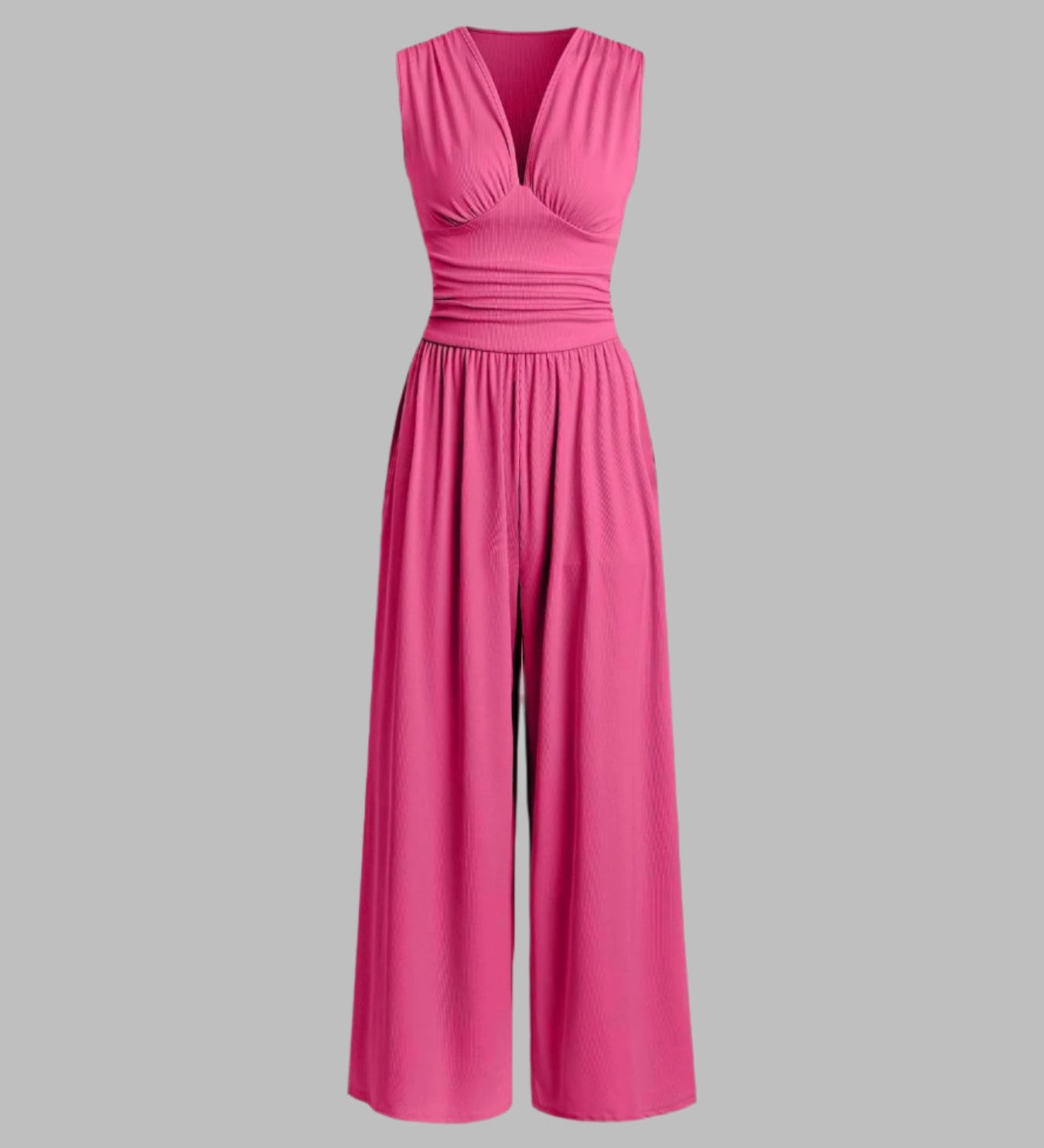 Charity – Chic Sleeveless Jumpsuit with Wide Legs