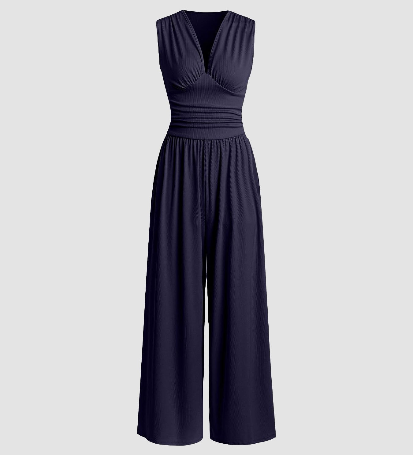 Charity – Chic Sleeveless Jumpsuit with Wide Legs