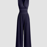 Charity – Chic Sleeveless Jumpsuit with Wide Legs