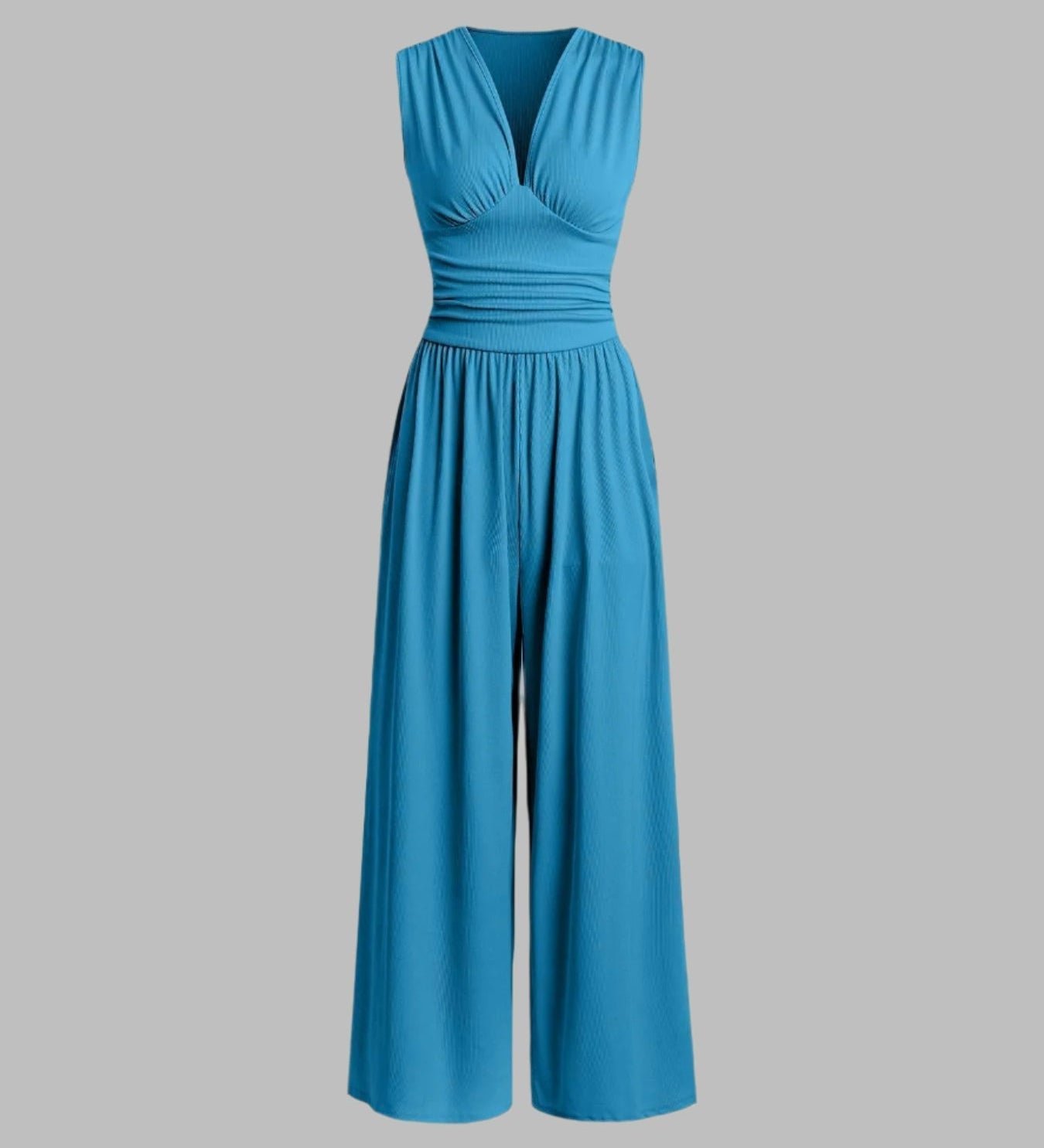 Charity – Chic Sleeveless Jumpsuit with Wide Legs