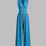 Charity – Chic Sleeveless Jumpsuit with Wide Legs