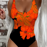 Lucy - Fato de Banho Inteiro Elegante com Padrão Floral