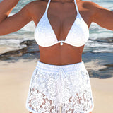 Laluna® | Conjunto de Bikini de Renda Elegante