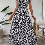 Candela – Vestido maxi barroco com decote em V