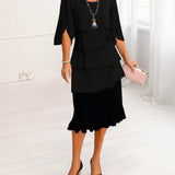 Sophie – Elegant Flowing Dress with Ruffles
