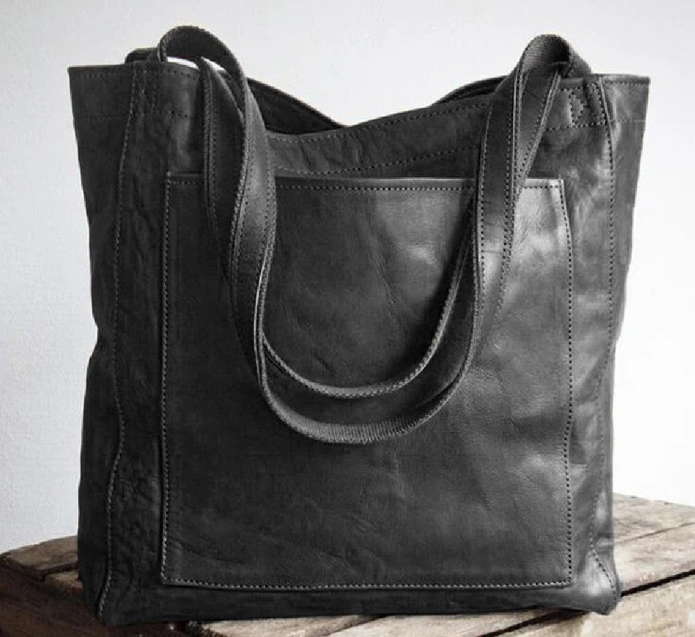 Leonor - Bolsa de ombro clássica em pele