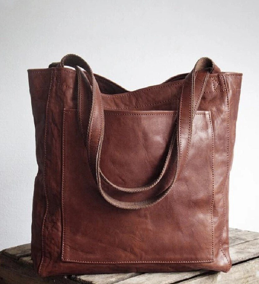 Leonor - Bolsa de ombro clássica em pele