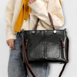 Maria. - Bolsa de couro elegante